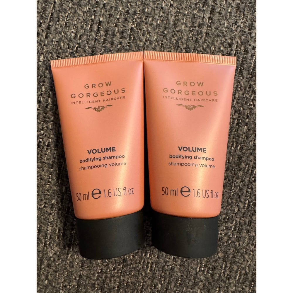 Grow Gorgeous Volume Bodifying Shampoo Set of 2 Travel Size 1.6oz Each